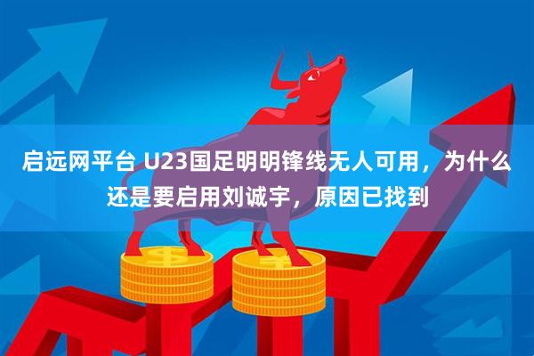 启远网平台 U23国足明明锋线无人可用，为什么还是要启用刘诚宇，原因已找到